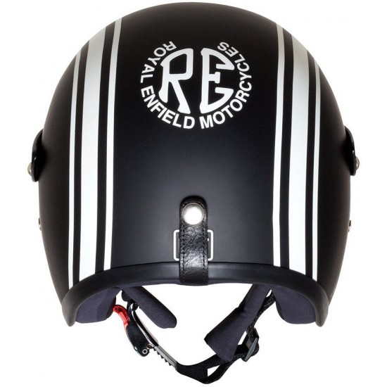 Royal Enfield Of Helmet MA BLK  RVP Stripe L-600MM Motorbike Helmet Matt Black