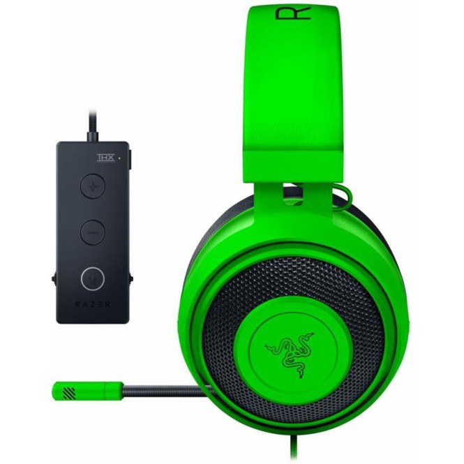 Razer Kraken Tournament Edition Wired Headset Green Black On the Ear Razer Kraken Tournament Edition Wired Headset Green Black On the Ear
