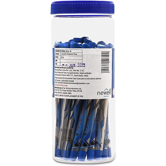 Reynolds Liquiglide Jar Gel Pen   (Pack of 25, Blue)