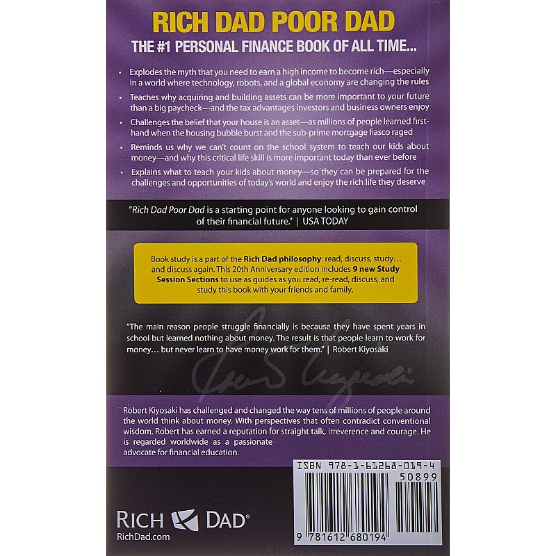 Rich Dad Poor Dad (English, Paperback, Kiyosaki Robert T)