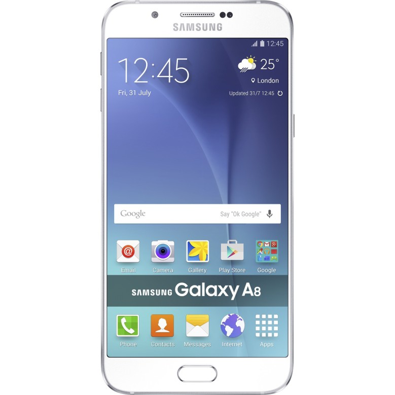 Samsung Galaxy A8 White, 32 GB, 2 GB RAM Refurbished Samsung Galaxy A8 White, 32 GB, 2 GB RAM Refurbished