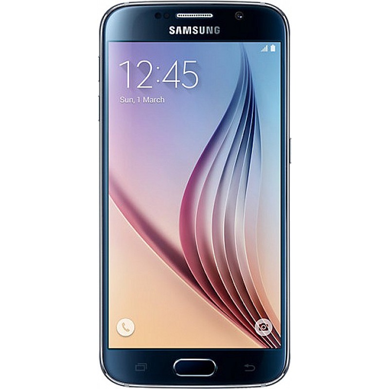 Samsung Galaxy S6 (Black Sapphire, 32 GB, 3 GB RAM) Refurbished- 