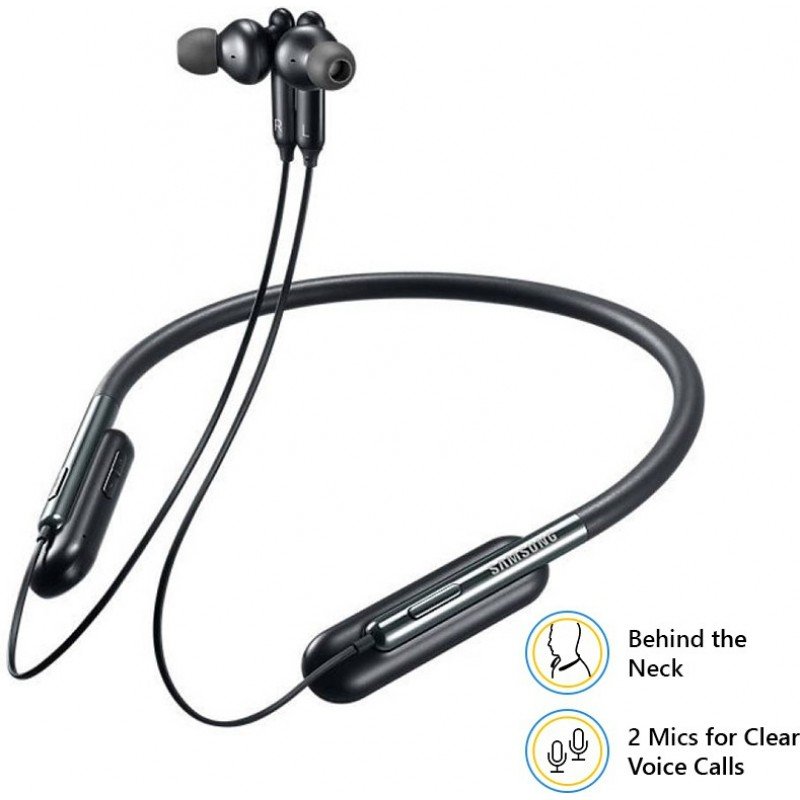 Samsung U Flex Bluetooth Headset with Mic (Black, In the Ear) - Unboxed