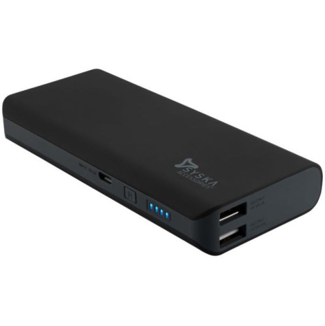Syska 11000 mAh Power Bank (Black, Lithium-ion) refurbished