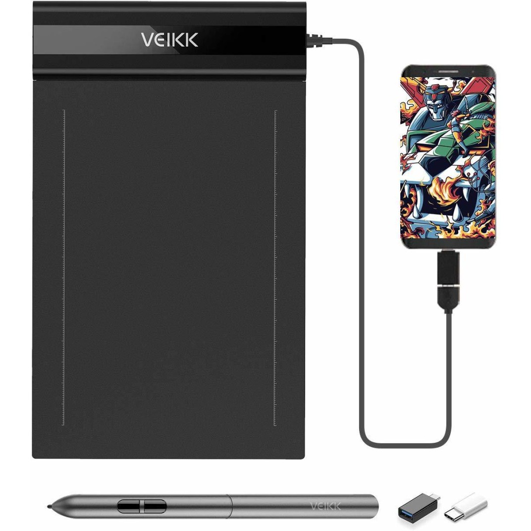 VEIKK S640 V2 6 x 4 inch Graphics Tablet Black