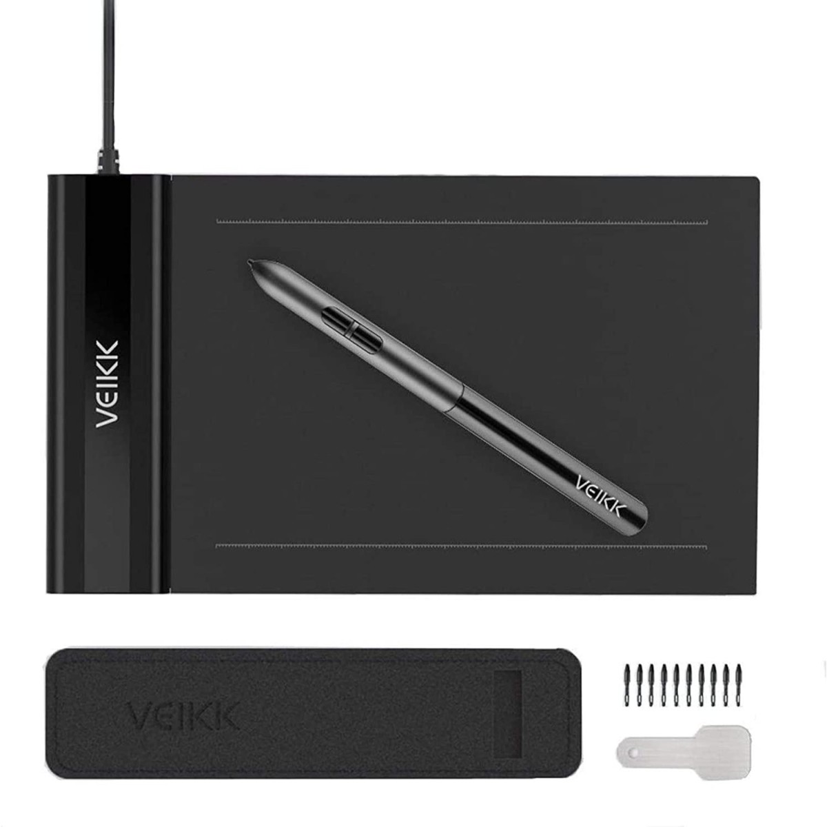 VEIKK S640 V2 6 x 4 inch Graphics Tablet Black