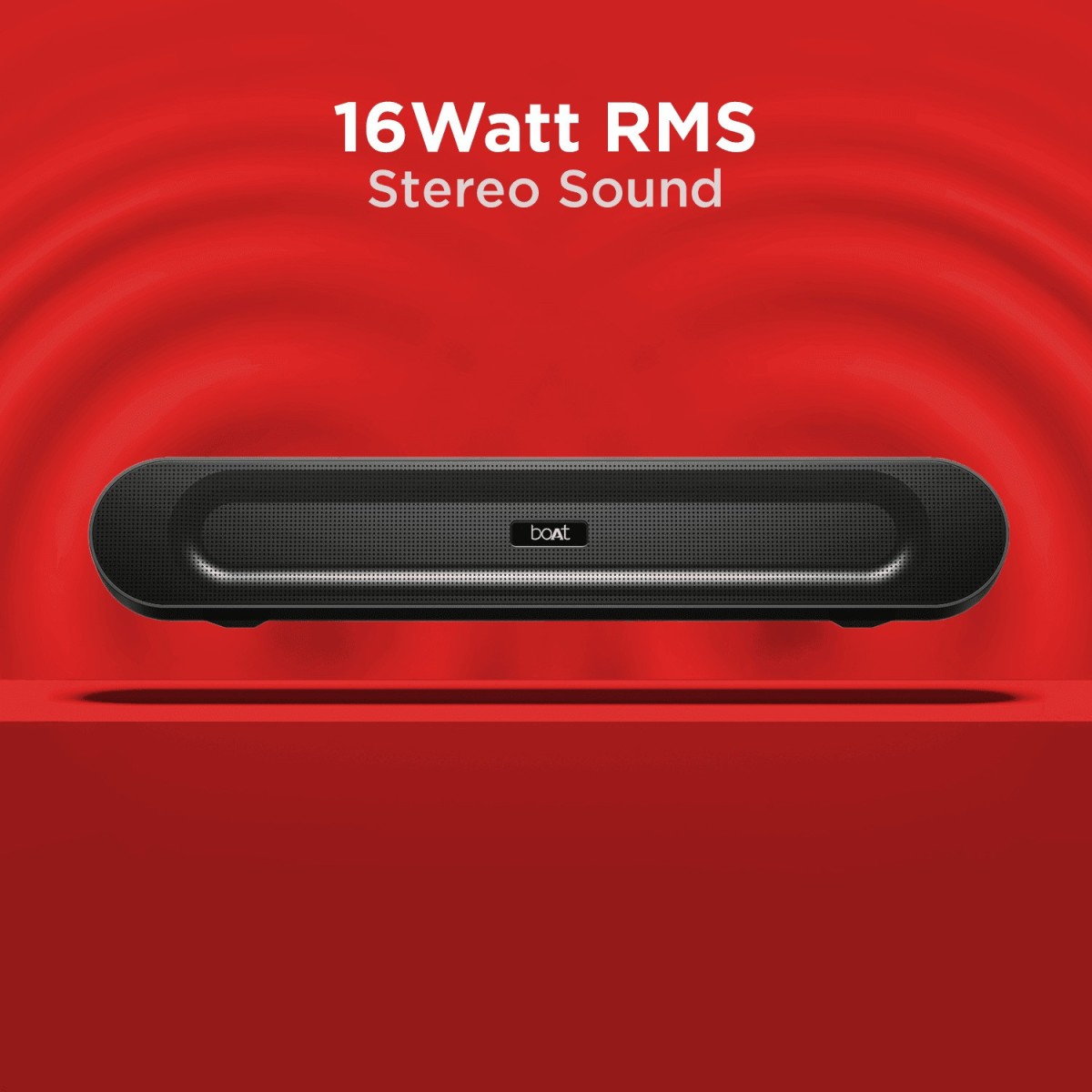 boAt Aavante Bar 550 Portable Soundbar 16 w Bluetooth Home Audio Speaker Black Mono Channel