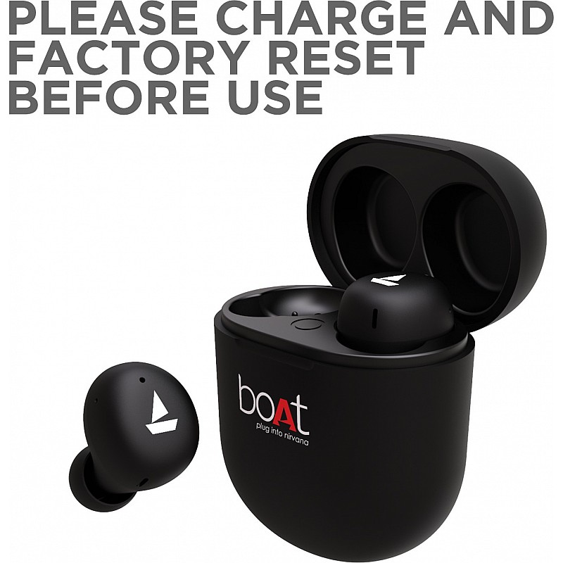 boAt Airdopes 383 True Wireless Bluetooth Headset Active Black