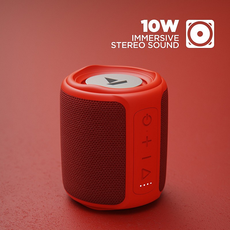 BoAt Stone 350 10W Bluetooth Speaker Red Mono Channel