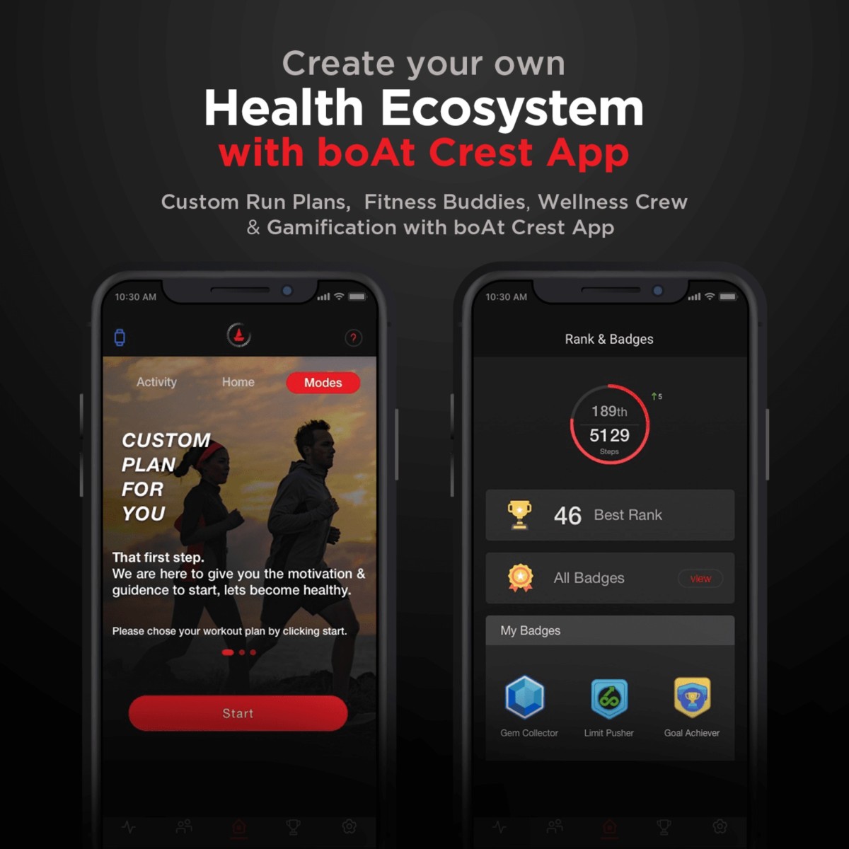 Boat Vertex 1.69 Health Ecosystem Smartwatch Blue Strap