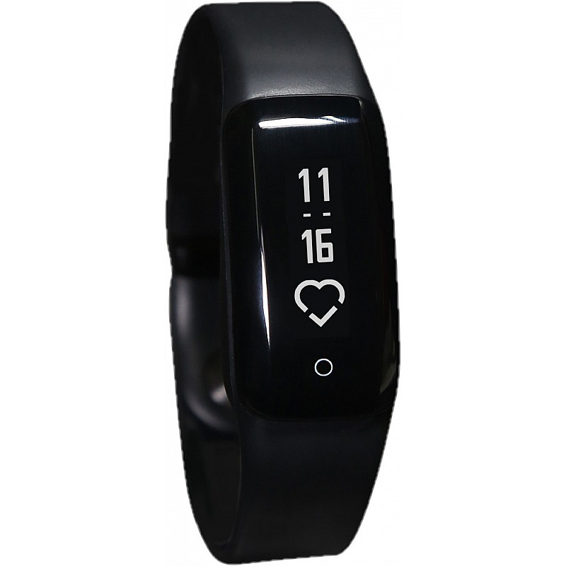 iVooMi FitMe Smart Fitness Band   (Black Strap, Size : Regular)