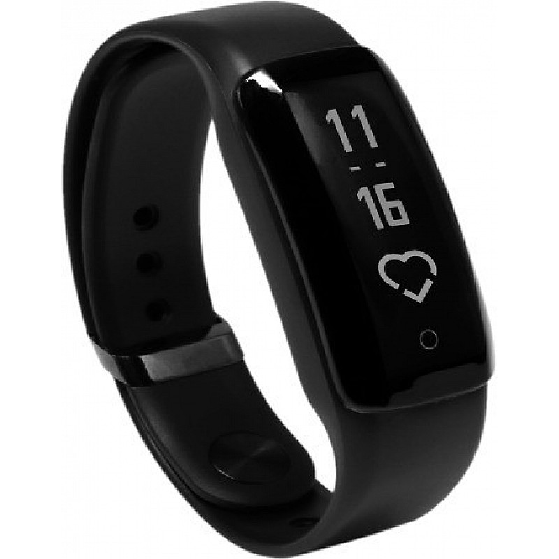 iVooMi FitMe Smart Fitness Band   (Black Strap, Size : Regular)