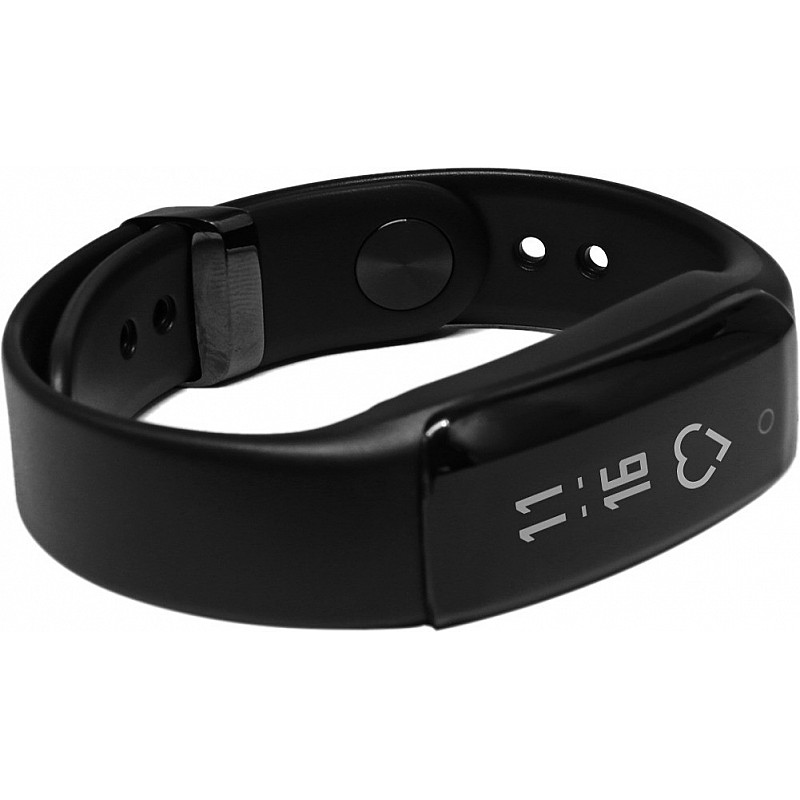 iVooMi FitMe Smart Fitness Band   (Black Strap, Size : Regular)