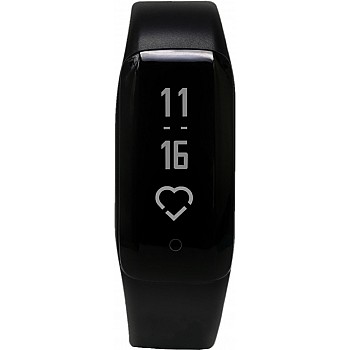 iVooMi FitMe Smart Fitness Band   (Black Strap, Size : Regular)