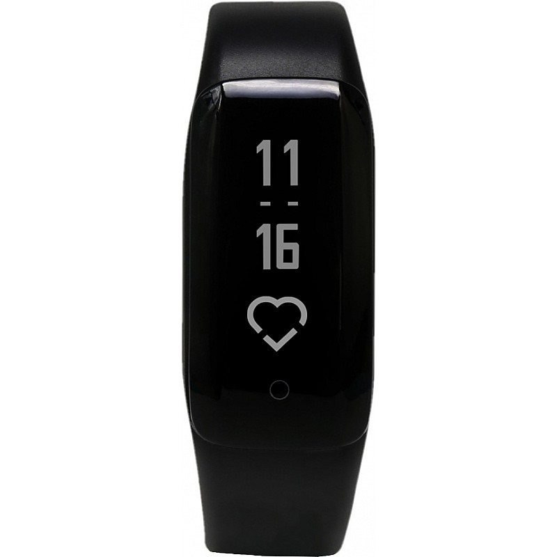 iVooMi FitMe Smart Fitness Band   (Black Strap, Size : Regular)