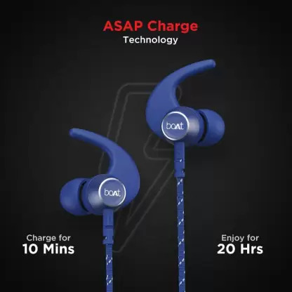 boAt Rockerz 333 Pro with 60 Hours Battery Bluetooth Headset Navy Blue, In the Ear boAt Rockerz 333 Pro with 60 Hours Battery Bluetooth Headset Navy Blue, In the Ear