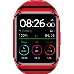 Truke Horizon 1.69 HD Display with High precision GPS Smartwatch Red