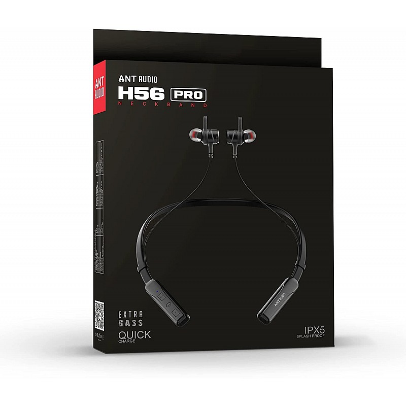 ANT AUDIO H56 PRO Bluetooth Headset   (Black, True Wireless)