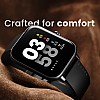  Boult Ridge BT Calling 1.8 HD Display Zinc Alloy Frame 140 Watch Faces Smartwatch Black Strap Free Size