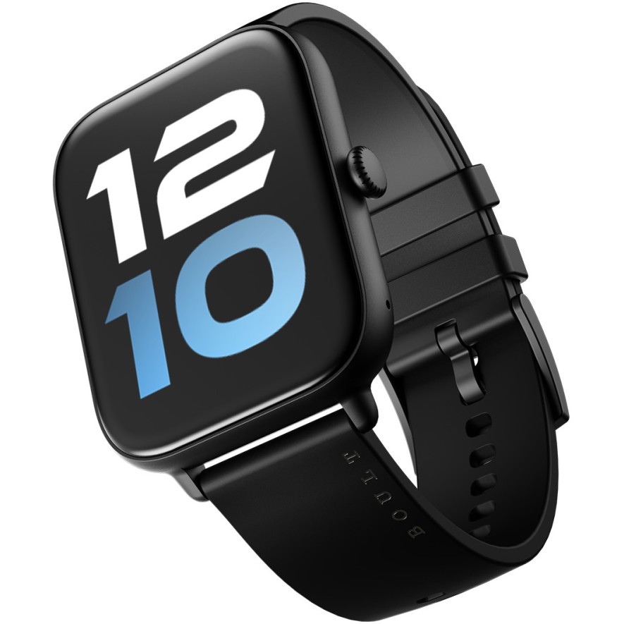 Boult Ridge BT Calling 1.8 HD Display Zinc Alloy Frame 140 Watch Faces Smartwatch Black Strap Free Size