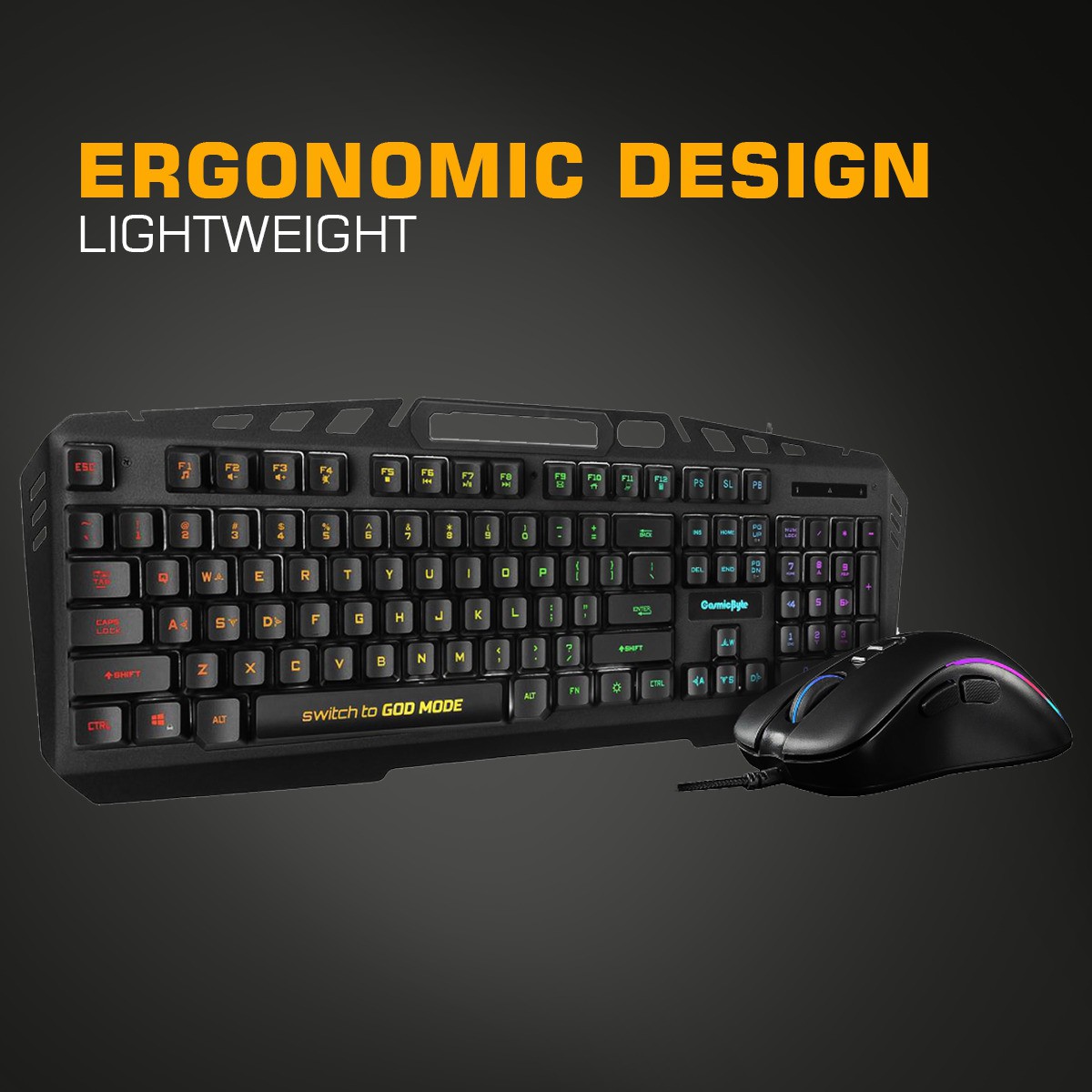 Cosmic Byte GKM-19 Dragon Fly RGB Combo Set