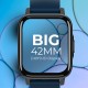DEFY Space 1.69" HD Display Smartwatch (Blue Strap, Free Size)