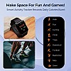 DEFY Space Pro Smartwatch with 1.69" HD Display, 24H Heart Rate & Real Time SpO2 Smartwatch (Black Strap, Free Size)