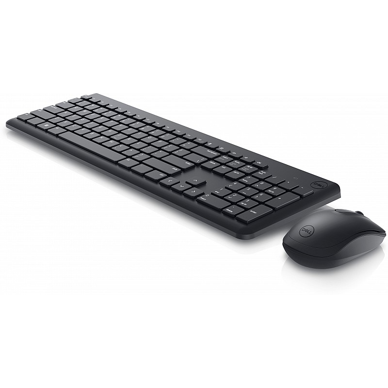 DELL KM3322W Keyboard Mouse Combo Anti-fade Spill-resistant Keys Wireless Multi-device Keyboard Black