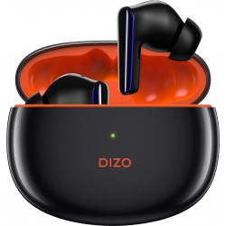 Dizo Buds Z Pro With Active Noise Cancellation Anc By Realme Techlife Bluetooth Headset Orange Black