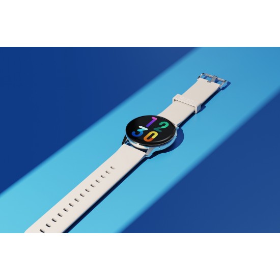  DIZO Watch R AMOLED with 45 mm Dial Size (by realme techLife) (Sleek Silver Strap, Free Size)
