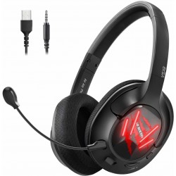 EKSA E3 Wired Gaming Headset  (Black, On the Ear)