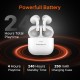  Fire-Boltt Fire Pods Ninja G301 Earbuds TWS HD Calls, Power Bass, IWP Technology Bluetooth Headset (White, True Wireless)