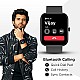  Fire-Boltt Wonder 1.8 Bluetooth Calling Smart Watch with AI Voice Assistant (Black Strap, Free Size)