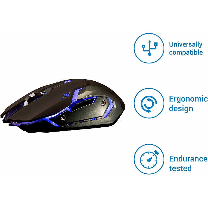 Flipkart SmartBuy Dash Series G40 Gaming Mouse (USB 2.0, Black)