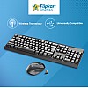  Flipkart SmartBuy IG9100, Keyboard & Mouse Combo- Wireless Multi-device Keyboard (Black)