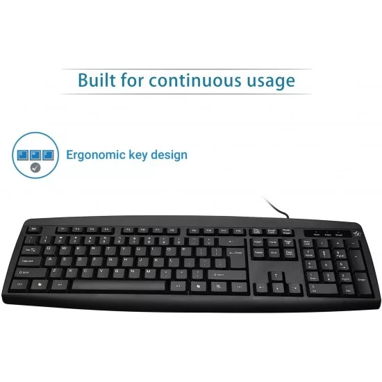  Flipkart SmartBuy K3136 Wired USB Desktop Keyboard (Black)