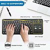  Flipkart SmartBuy KG3618- Keyboard with Touchpad | Wireless Multi-device Keyboard  (Black)