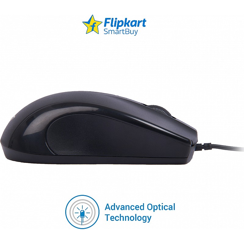  Flipkart SmartBuy WDTM501 Wired Optical Mouse (USB 2.0, Black)