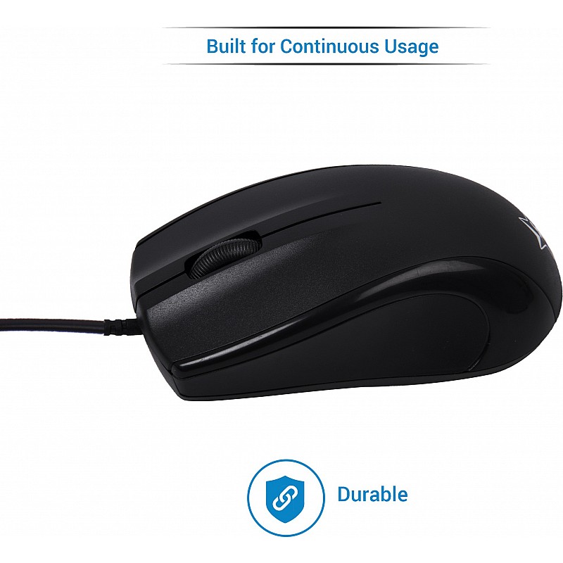  Flipkart SmartBuy WDTM501 Wired Optical Mouse (USB 2.0, Black)