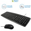  Flipkart SmartBuy KM3136 Wired USB Laptop Keyboard and Mouse combo (Black)