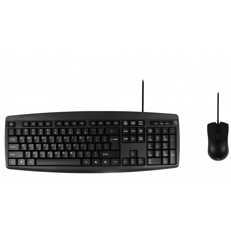  Flipkart SmartBuy KM3136 Wired USB Laptop Keyboard and Mouse combo (Black)