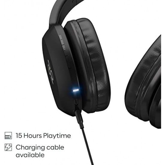 GOVO GOBOLD 410 Bluetooth Wireless On Ear Headphone with Mic, Bluetooth & Wired Headset   (Black, On the Ear)