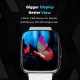 Gizmore GizFit BLAZE BT Calling Smartwatch | 1.69 Inch IPS Curved 500 NITS (Grey Strap, Regular)