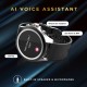 Gizmore Glow Luxe Smartwatch (Black Strap, Regular)