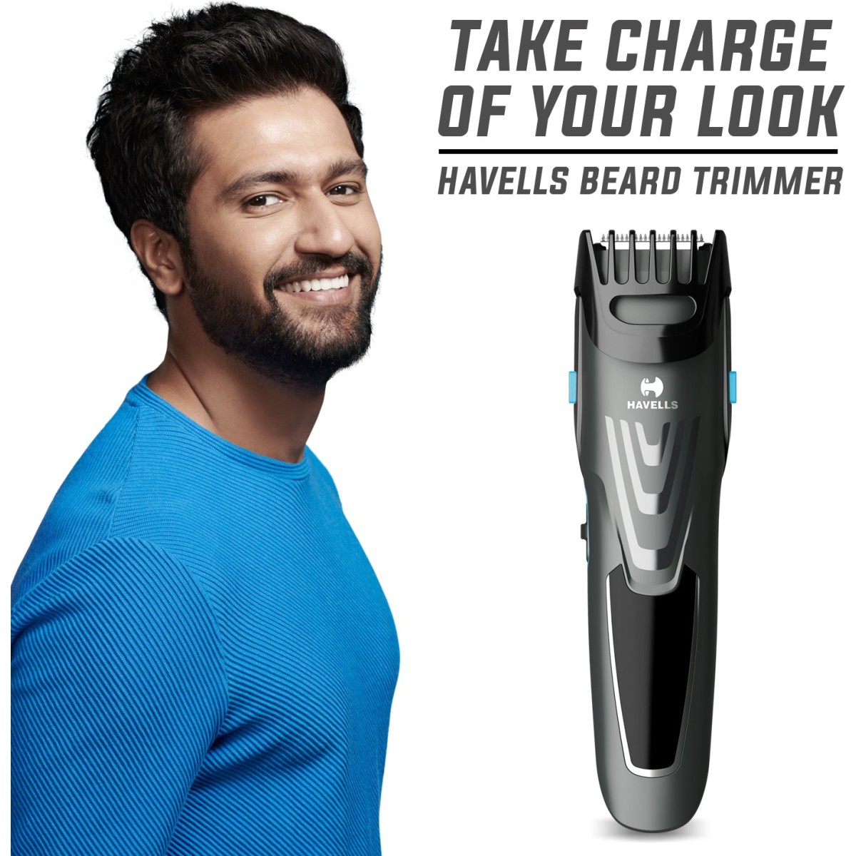 HAVELLS BT5301 Trimmer 100 min Runtime 20 Length Settings   (Grey)