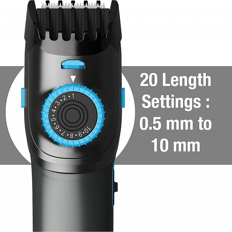 HAVELLS BT5301 Trimmer 100 min  Runtime 20 Length Settings   (Grey)