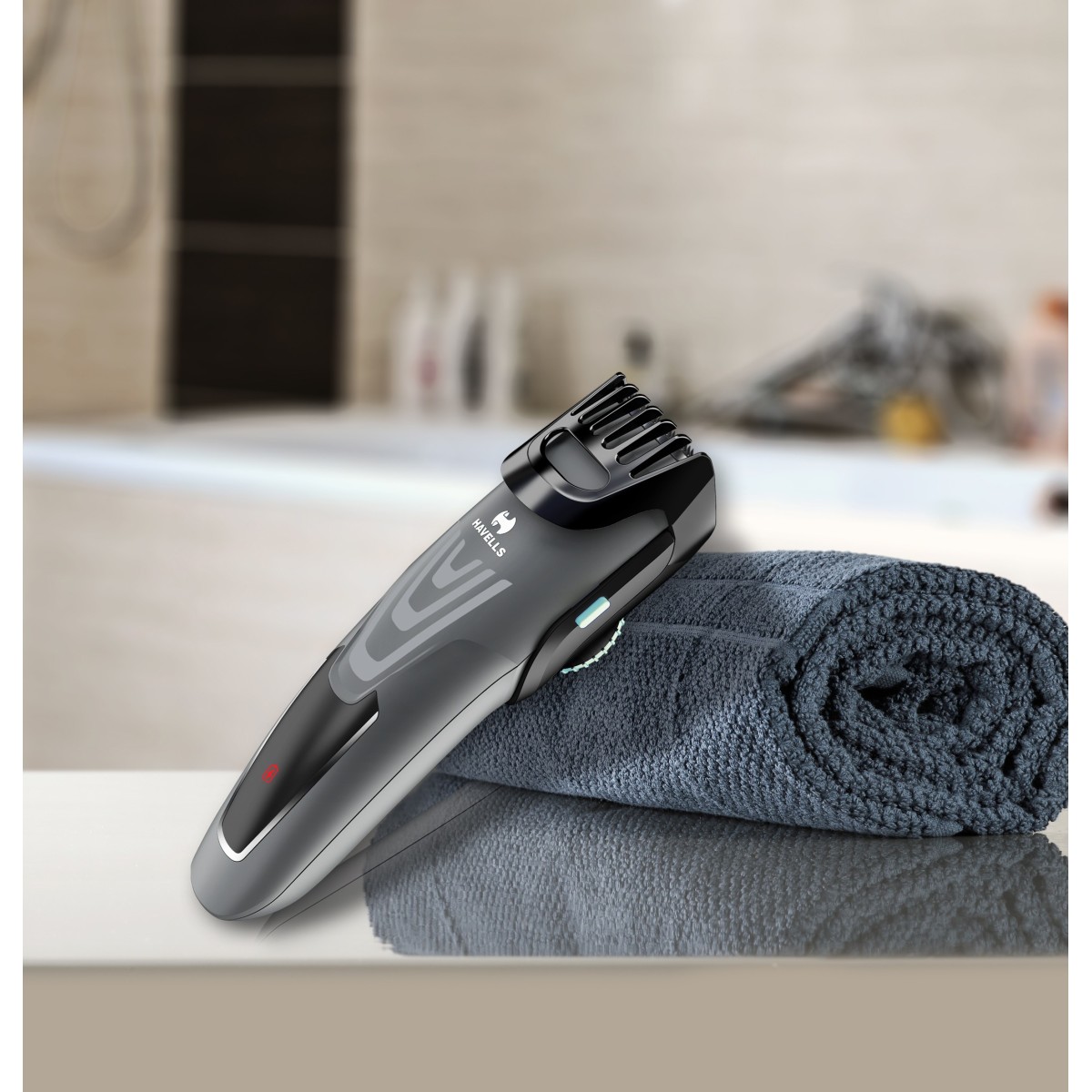 HAVELLS BT5301 Trimmer 100 min Runtime 20 Length Settings   (Grey)