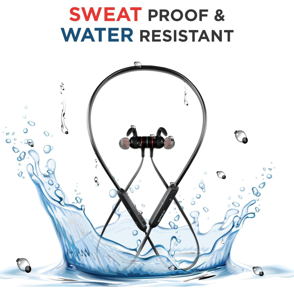 Intex BT MUSIQUE Pro Bluetooth Headset (Black, In the Ear)