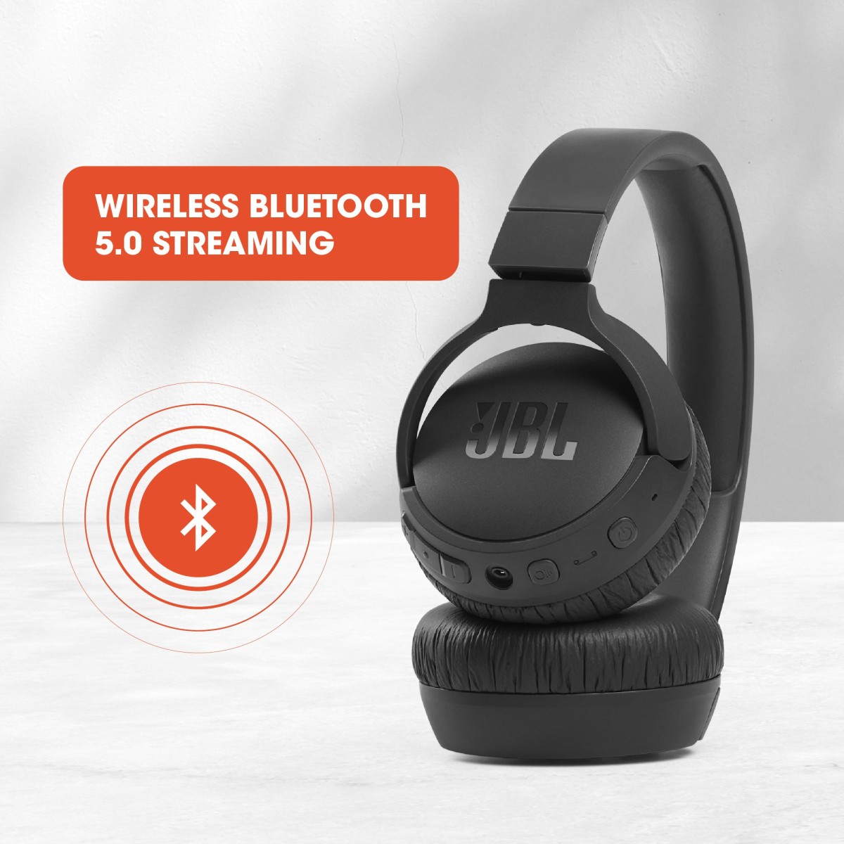 JBL Tune 660NC with 55 Hours of Battery Life and Active Noise Cancelling Bluetooth Headset Black On the Ear