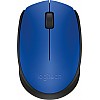  Logitech M171 Optical Tracking, Ambidextrous Wireless Optical Mouse (2.4GHz Wireless, Black, Blue)